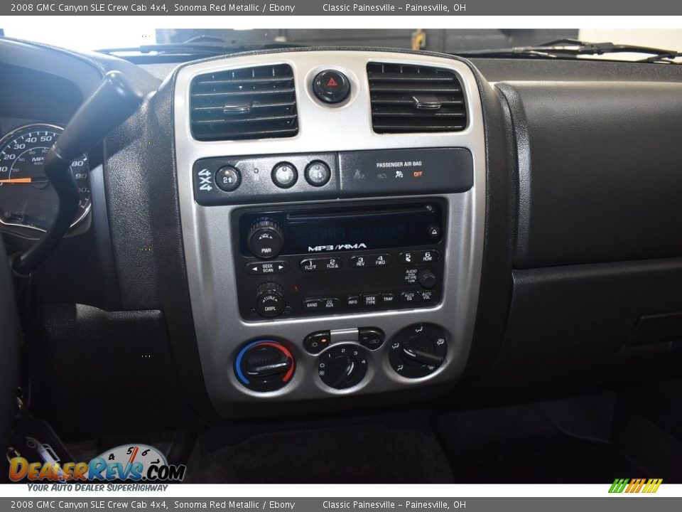 2008 GMC Canyon SLE Crew Cab 4x4 Sonoma Red Metallic / Ebony Photo #13