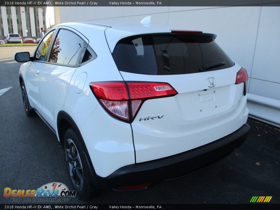 2018 Honda HR-V EX AWD White Orchid Pearl / Gray Photo #3