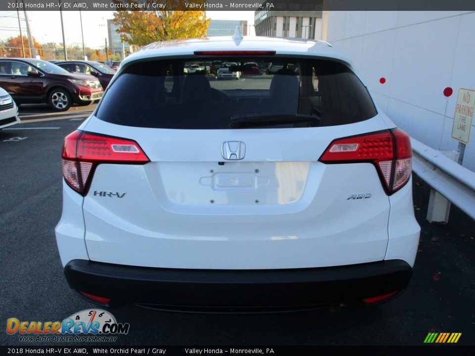 2018 Honda HR-V EX AWD White Orchid Pearl / Gray Photo #4