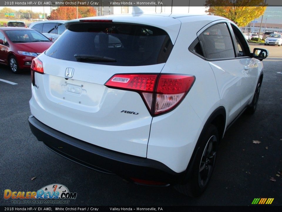 2018 Honda HR-V EX AWD White Orchid Pearl / Gray Photo #5
