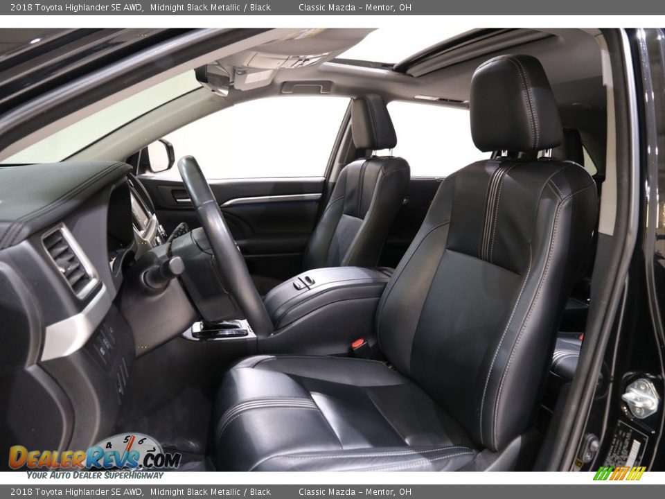 2018 Toyota Highlander SE AWD Midnight Black Metallic / Black Photo #5