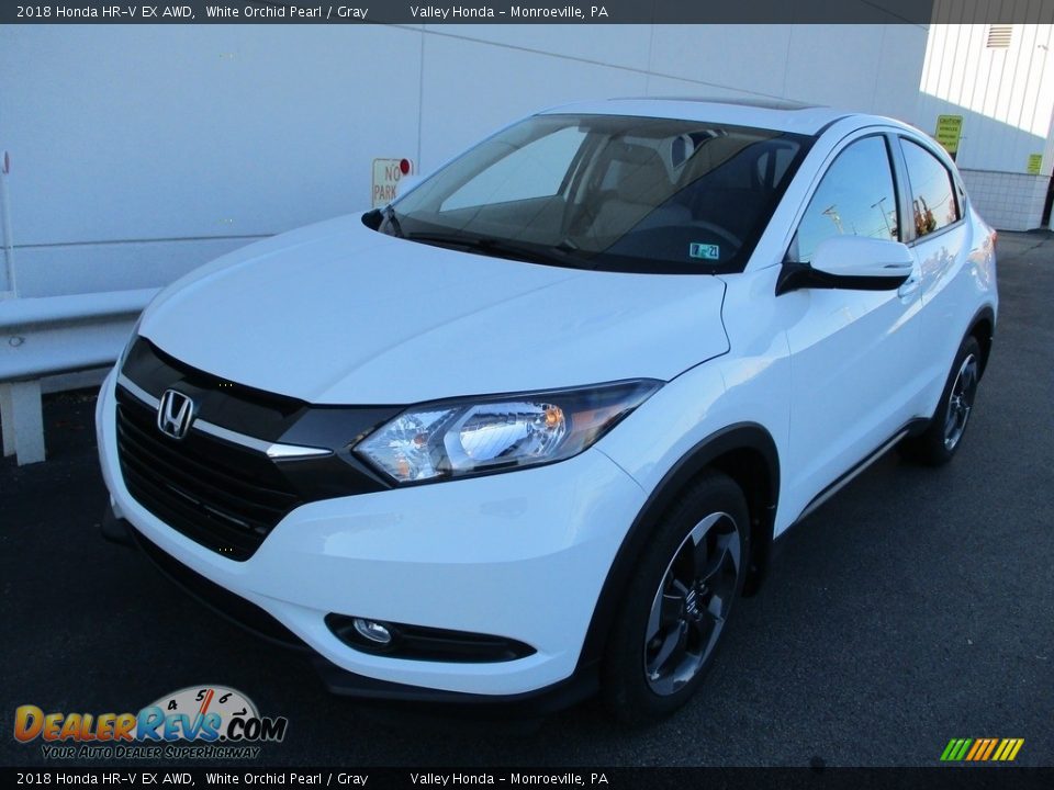 2018 Honda HR-V EX AWD White Orchid Pearl / Gray Photo #9