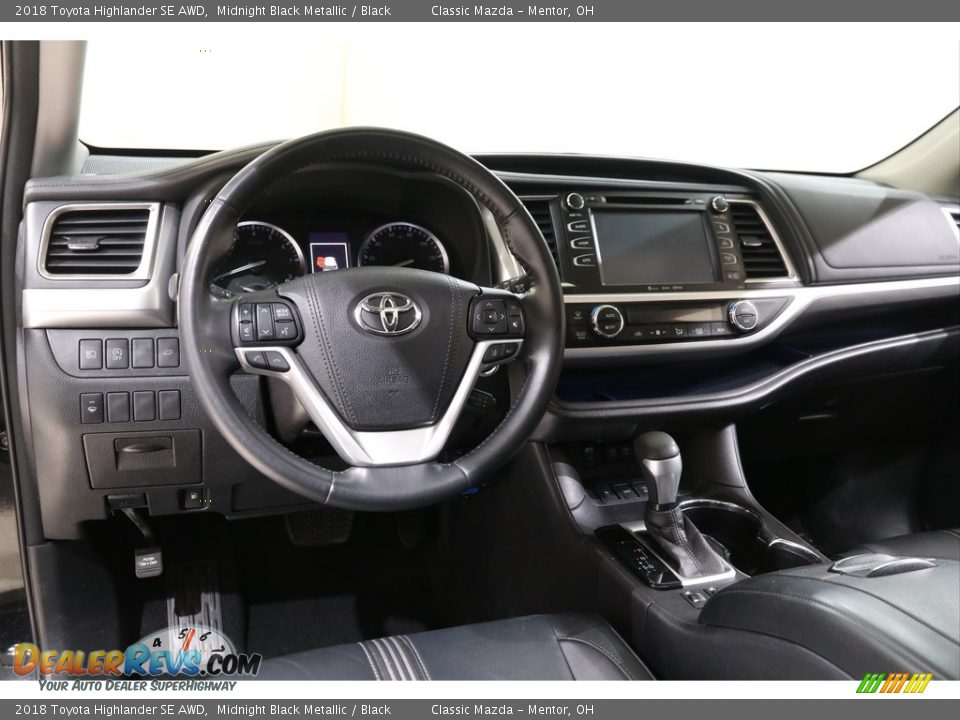 2018 Toyota Highlander SE AWD Midnight Black Metallic / Black Photo #6