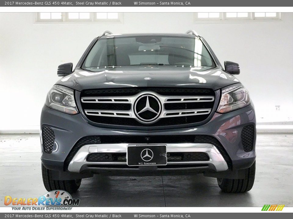 2017 Mercedes-Benz GLS 450 4Matic Steel Gray Metallic / Black Photo #2