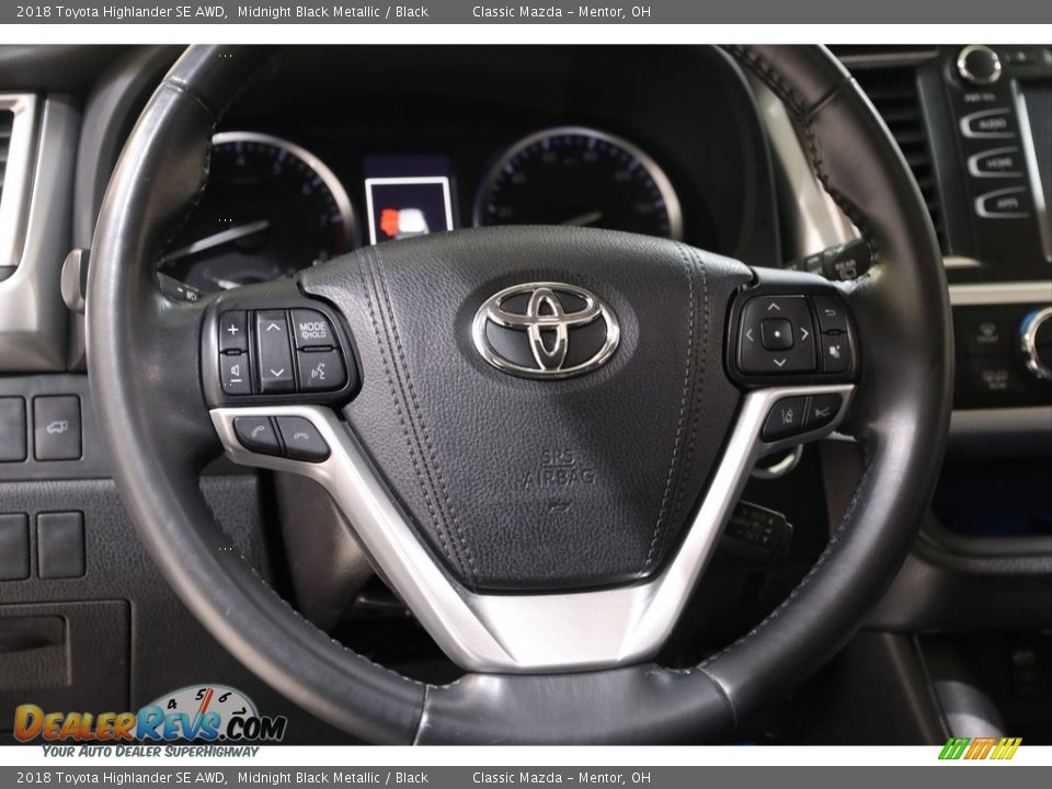 2018 Toyota Highlander SE AWD Midnight Black Metallic / Black Photo #7