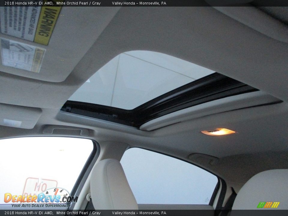 2018 Honda HR-V EX AWD White Orchid Pearl / Gray Photo #11