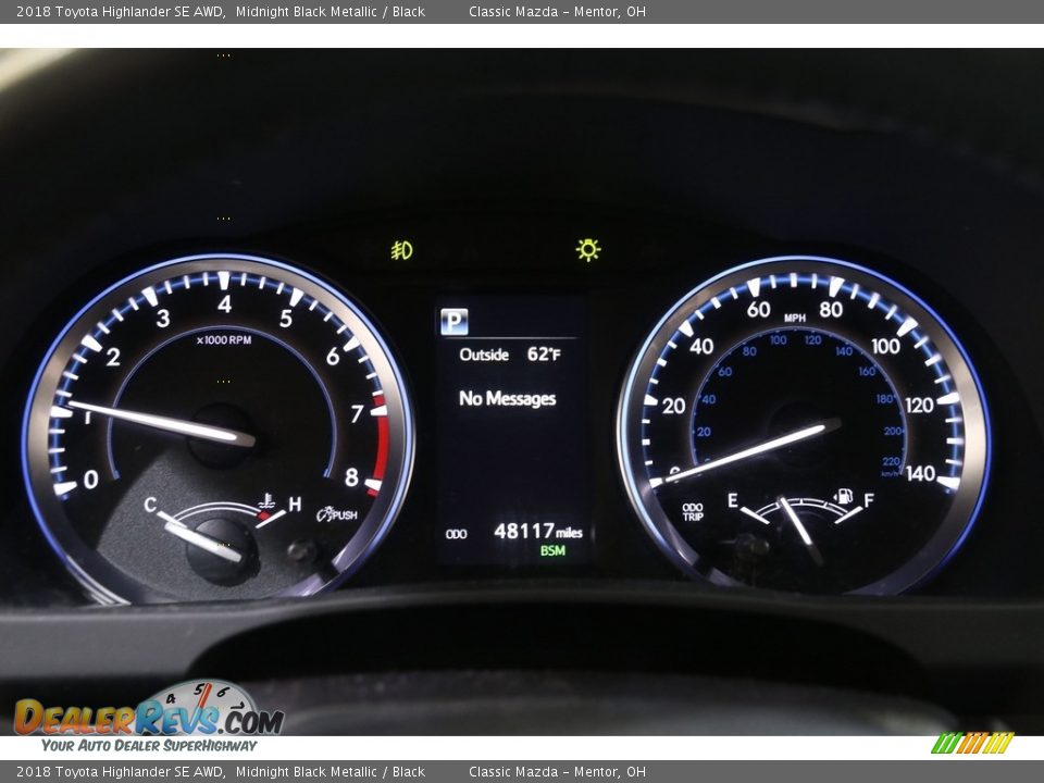 2018 Toyota Highlander SE AWD Midnight Black Metallic / Black Photo #8