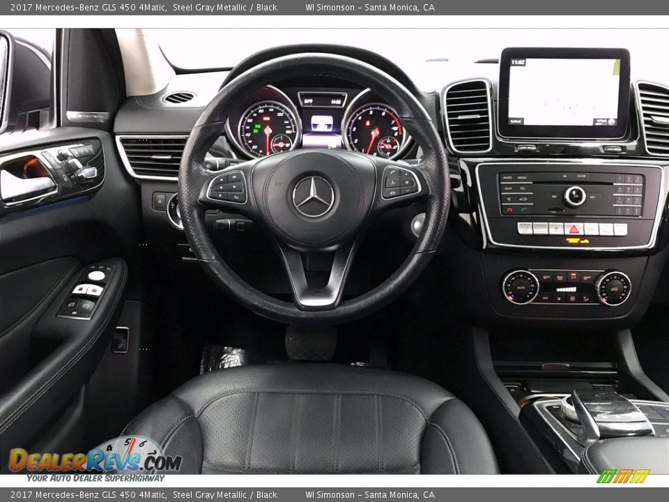 2017 Mercedes-Benz GLS 450 4Matic Steel Gray Metallic / Black Photo #4