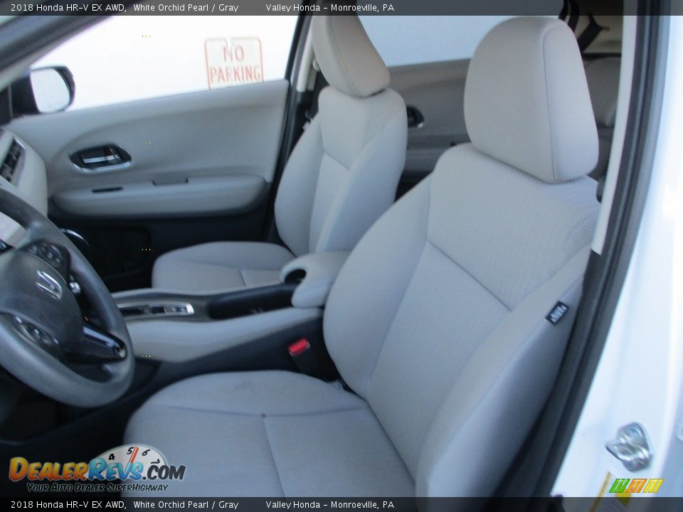2018 Honda HR-V EX AWD White Orchid Pearl / Gray Photo #12