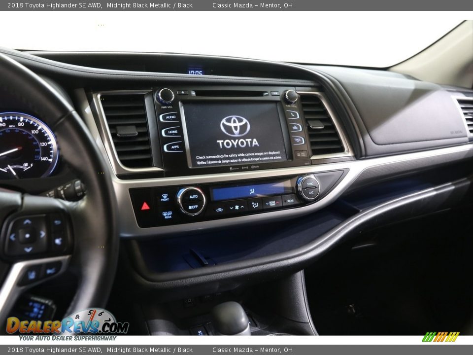 2018 Toyota Highlander SE AWD Midnight Black Metallic / Black Photo #9