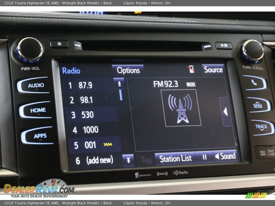 2018 Toyota Highlander SE AWD Midnight Black Metallic / Black Photo #11