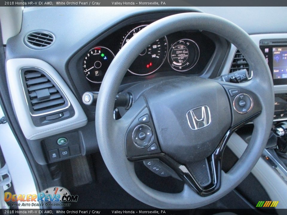 2018 Honda HR-V EX AWD White Orchid Pearl / Gray Photo #14