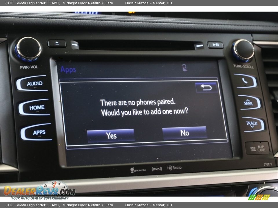 2018 Toyota Highlander SE AWD Midnight Black Metallic / Black Photo #12