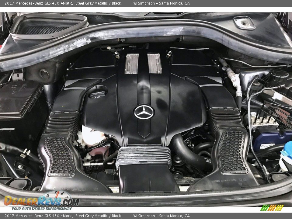 2017 Mercedes-Benz GLS 450 4Matic Steel Gray Metallic / Black Photo #9
