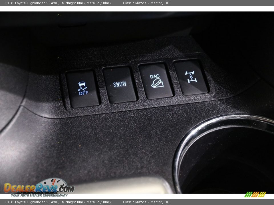 2018 Toyota Highlander SE AWD Midnight Black Metallic / Black Photo #15