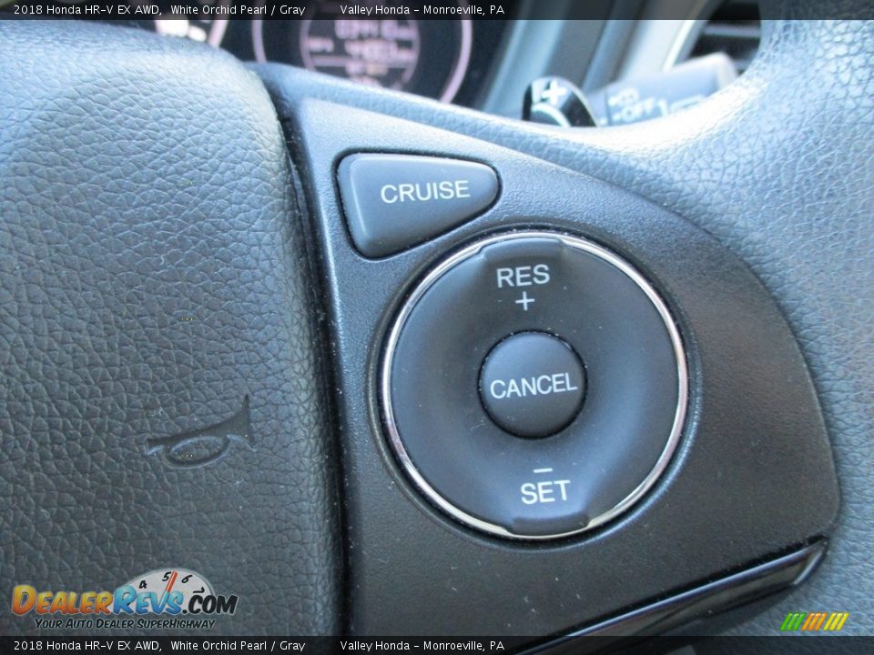 2018 Honda HR-V EX AWD White Orchid Pearl / Gray Photo #18