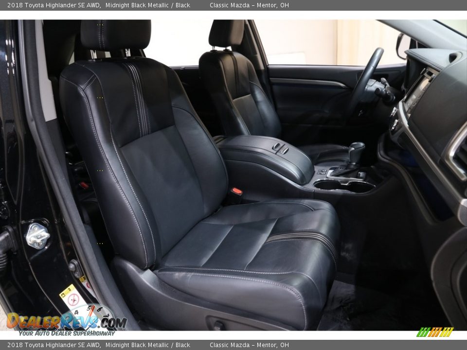 2018 Toyota Highlander SE AWD Midnight Black Metallic / Black Photo #16