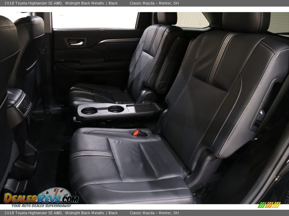 2018 Toyota Highlander SE AWD Midnight Black Metallic / Black Photo #18