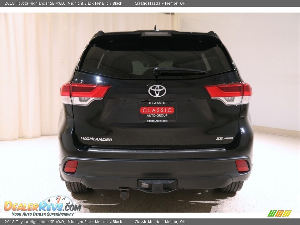2018 Toyota Highlander SE AWD Midnight Black Metallic / Black Photo #20