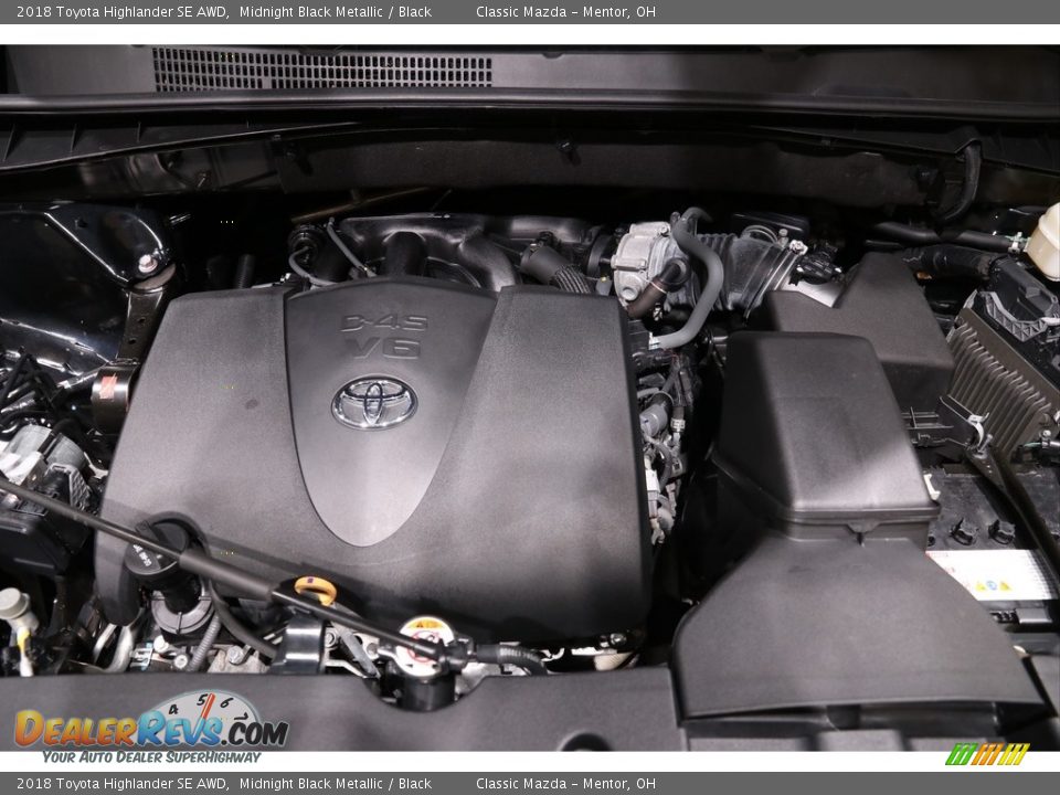 2018 Toyota Highlander SE AWD Midnight Black Metallic / Black Photo #21