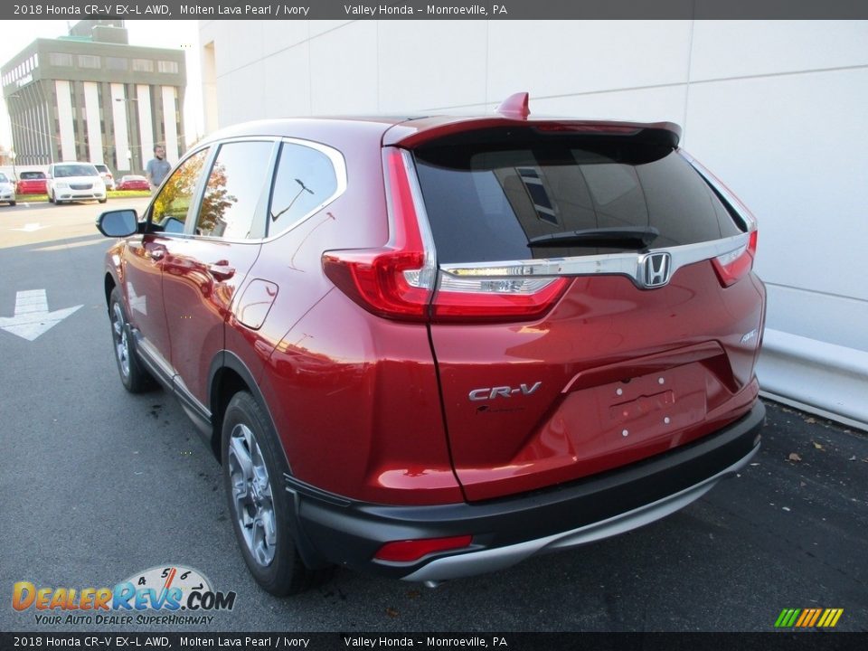 2018 Honda CR-V EX-L AWD Molten Lava Pearl / Ivory Photo #3