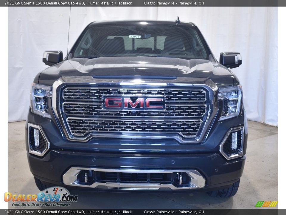 2021 GMC Sierra 1500 Denali Crew Cab 4WD Hunter Metallic / Jet Black Photo #4