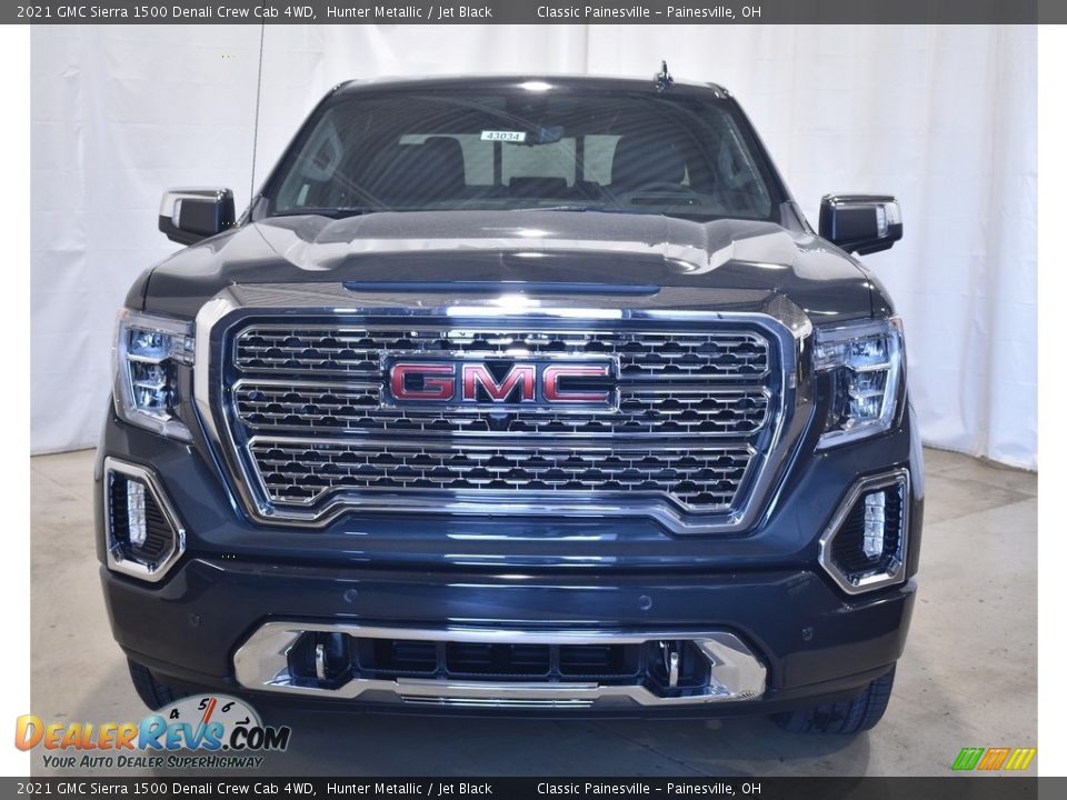 2021 GMC Sierra 1500 Denali Crew Cab 4WD Hunter Metallic / Jet Black Photo #4