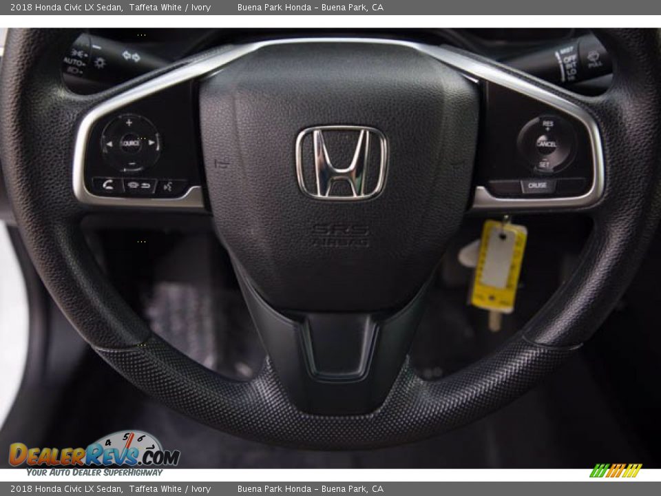 2018 Honda Civic LX Sedan Taffeta White / Ivory Photo #15