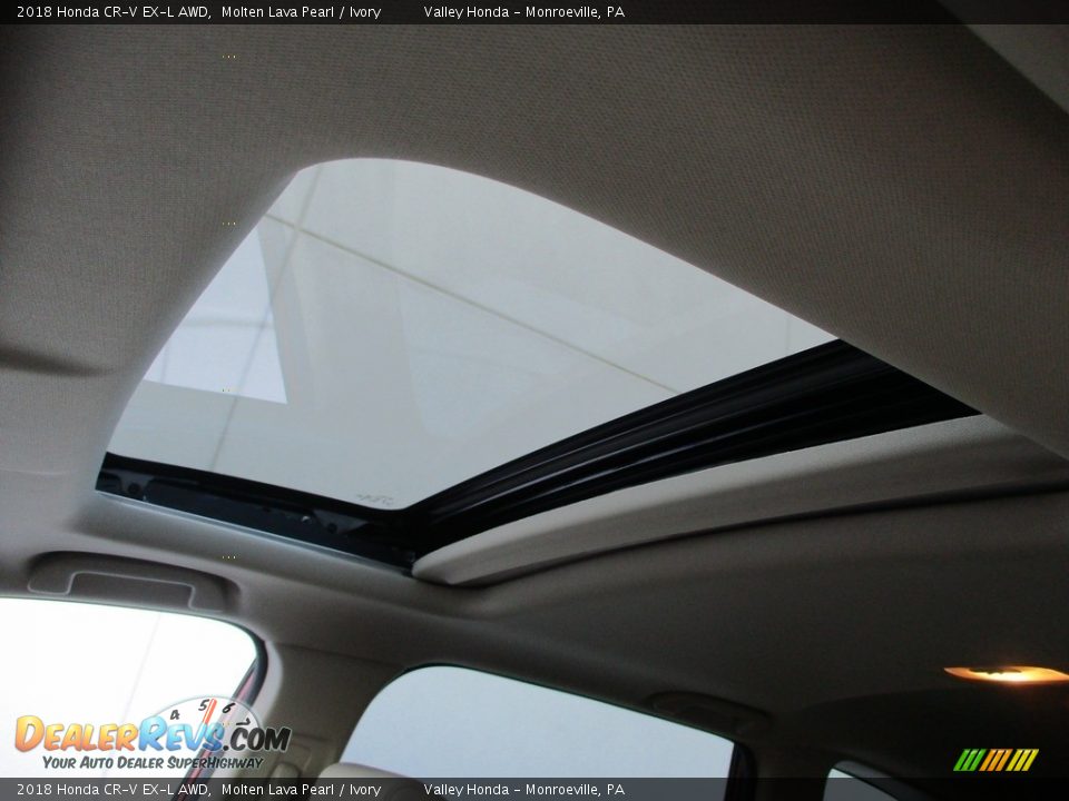 2018 Honda CR-V EX-L AWD Molten Lava Pearl / Ivory Photo #13