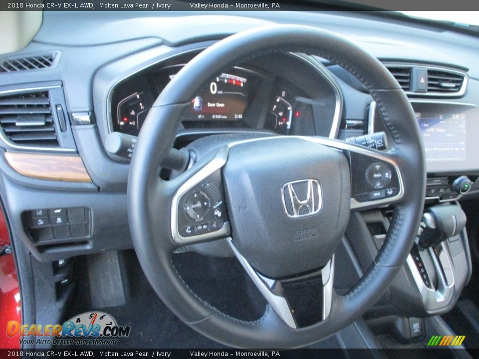 2018 Honda CR-V EX-L AWD Molten Lava Pearl / Ivory Photo #14