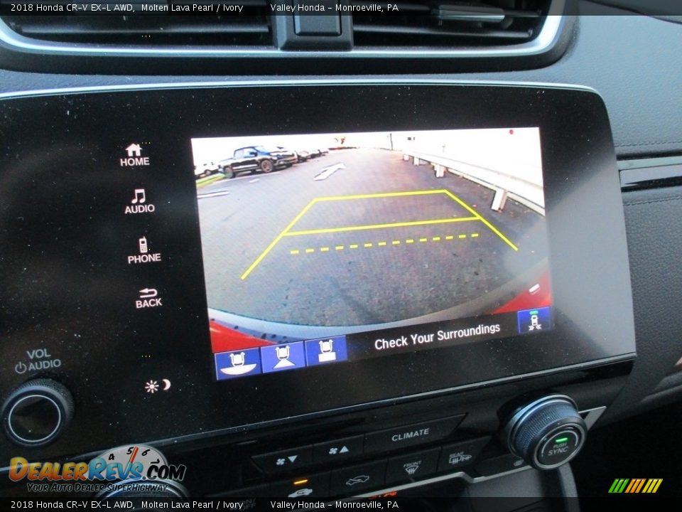 2018 Honda CR-V EX-L AWD Molten Lava Pearl / Ivory Photo #16