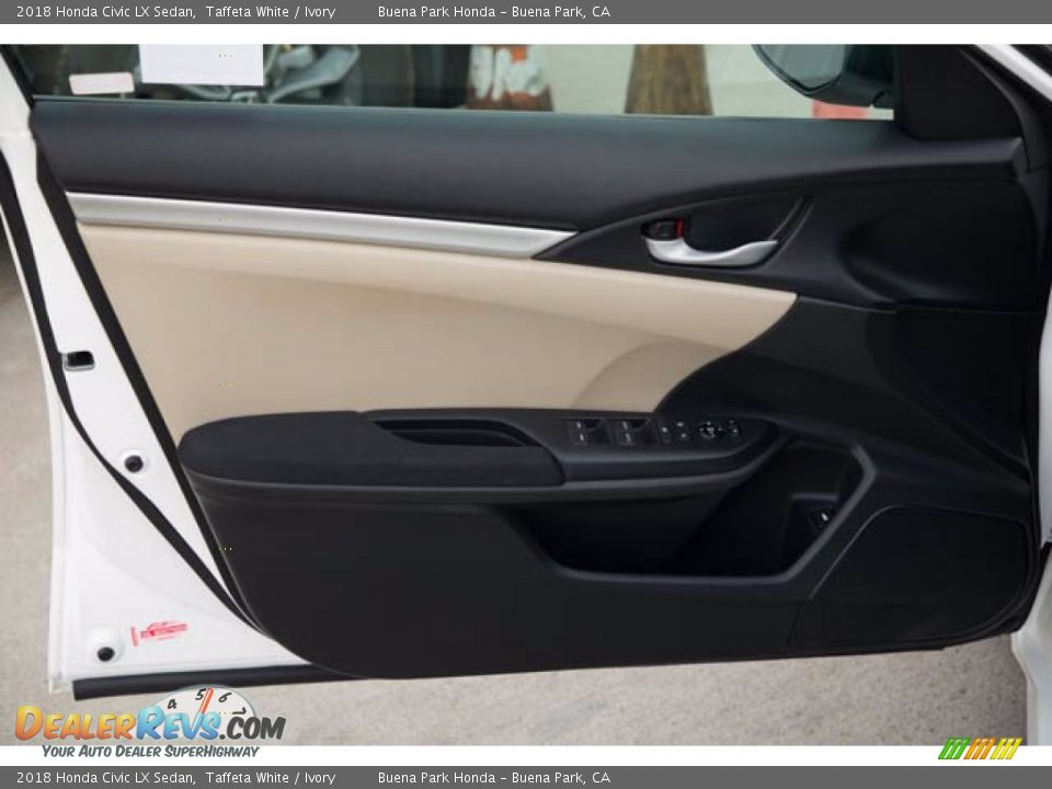 2018 Honda Civic LX Sedan Taffeta White / Ivory Photo #29