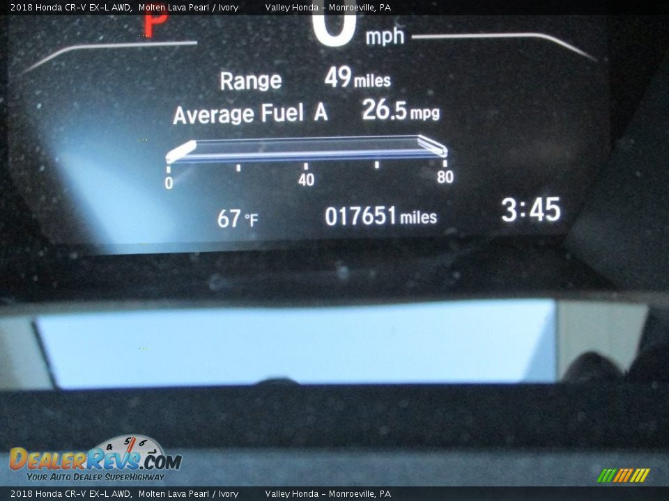 2018 Honda CR-V EX-L AWD Molten Lava Pearl / Ivory Photo #20