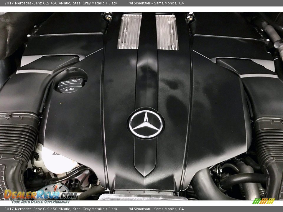 2017 Mercedes-Benz GLS 450 4Matic Steel Gray Metallic / Black Photo #32