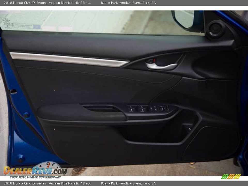 2018 Honda Civic EX Sedan Aegean Blue Metallic / Black Photo #32