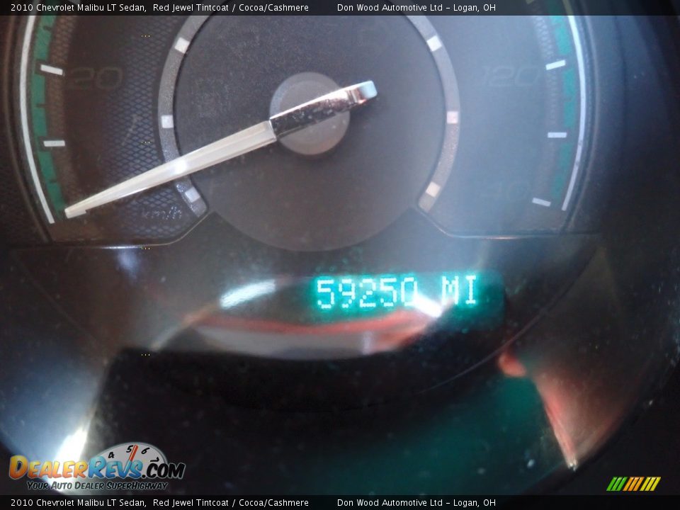 2010 Chevrolet Malibu LT Sedan Red Jewel Tintcoat / Cocoa/Cashmere Photo #21