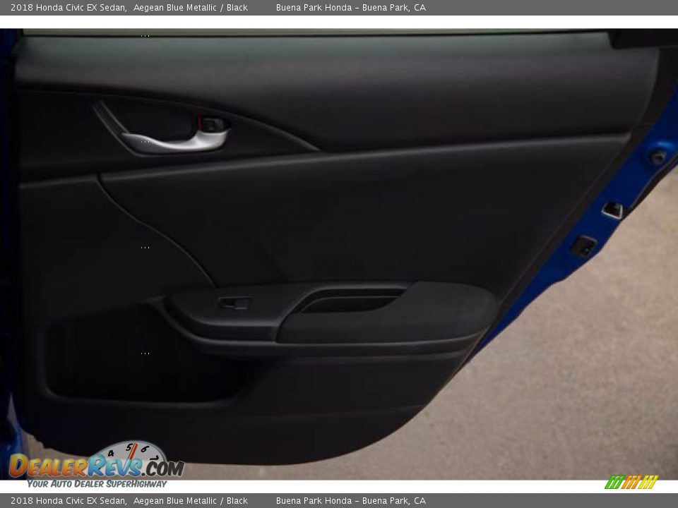 2018 Honda Civic EX Sedan Aegean Blue Metallic / Black Photo #35
