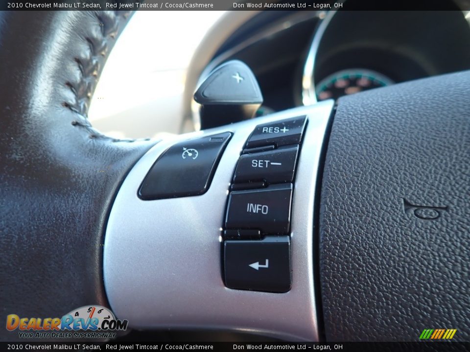 2010 Chevrolet Malibu LT Sedan Red Jewel Tintcoat / Cocoa/Cashmere Photo #23