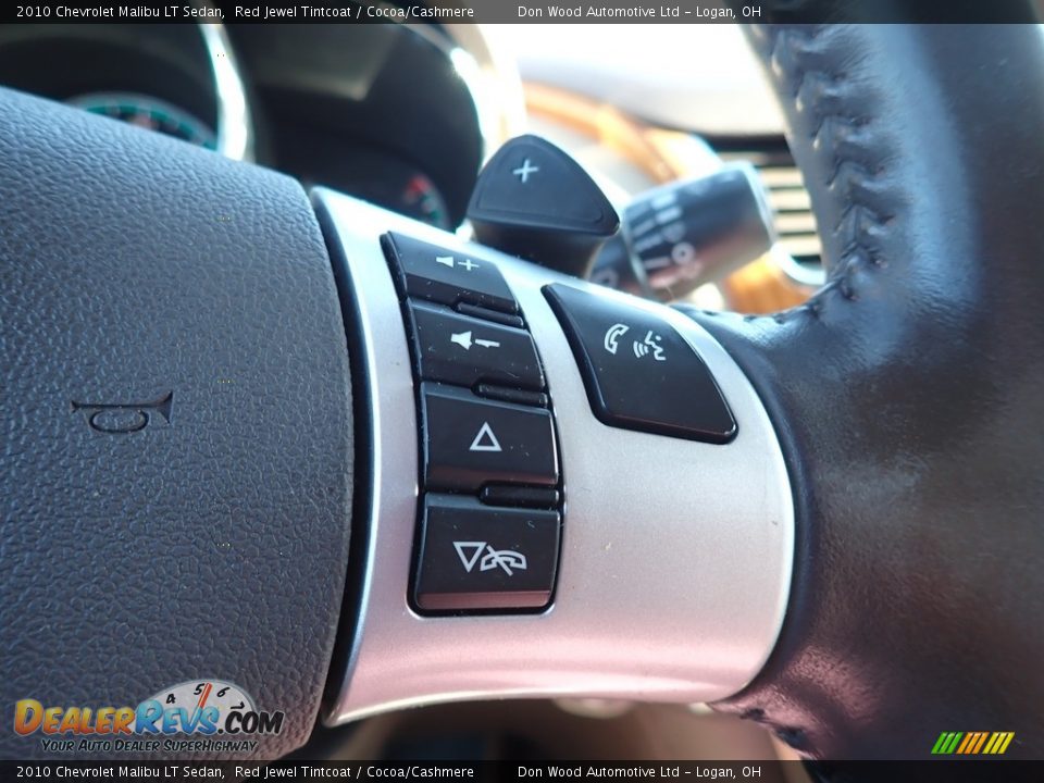 2010 Chevrolet Malibu LT Sedan Red Jewel Tintcoat / Cocoa/Cashmere Photo #24