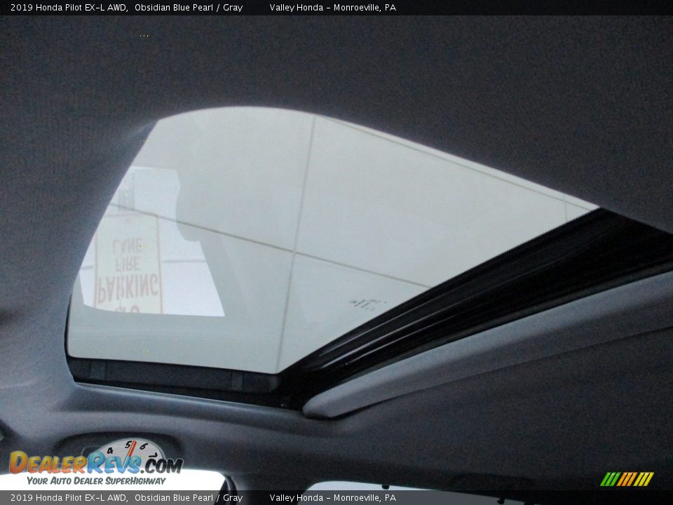 2019 Honda Pilot EX-L AWD Obsidian Blue Pearl / Gray Photo #11