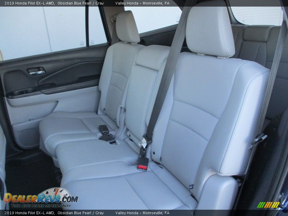 2019 Honda Pilot EX-L AWD Obsidian Blue Pearl / Gray Photo #13
