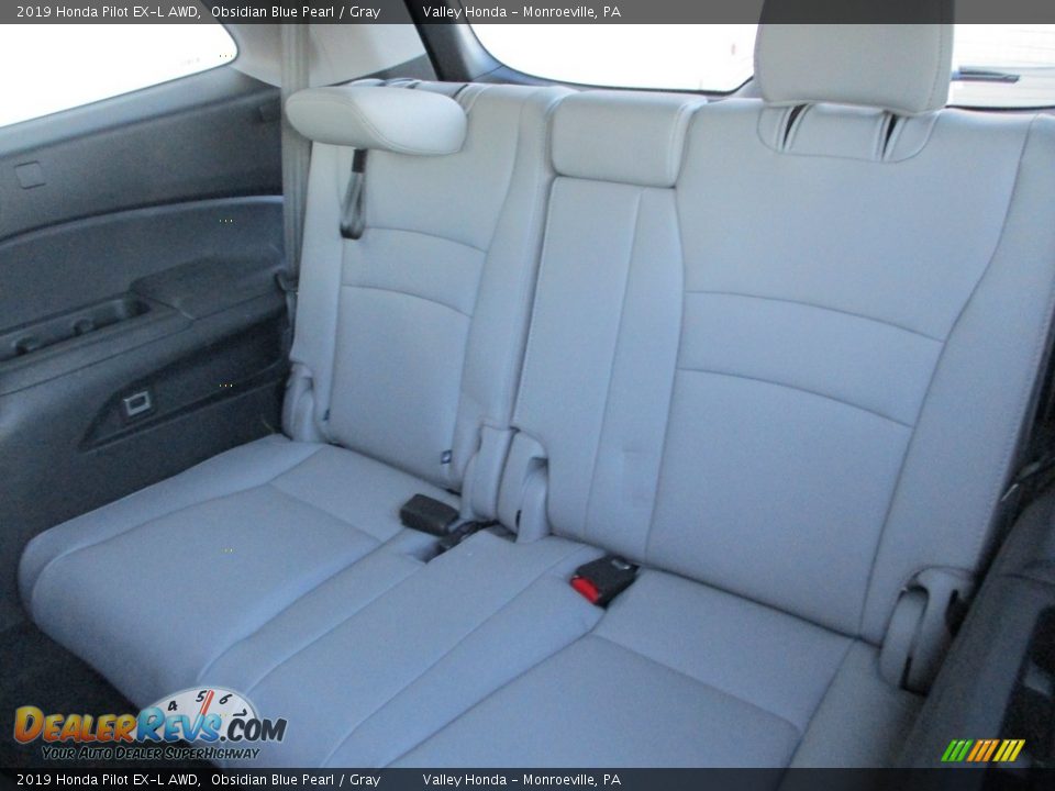 2019 Honda Pilot EX-L AWD Obsidian Blue Pearl / Gray Photo #14