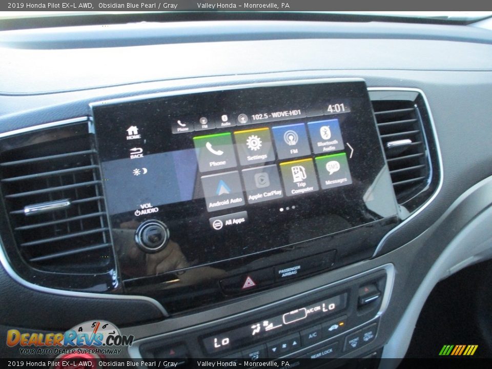 2019 Honda Pilot EX-L AWD Obsidian Blue Pearl / Gray Photo #16