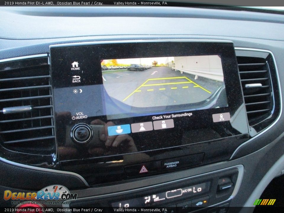 2019 Honda Pilot EX-L AWD Obsidian Blue Pearl / Gray Photo #17