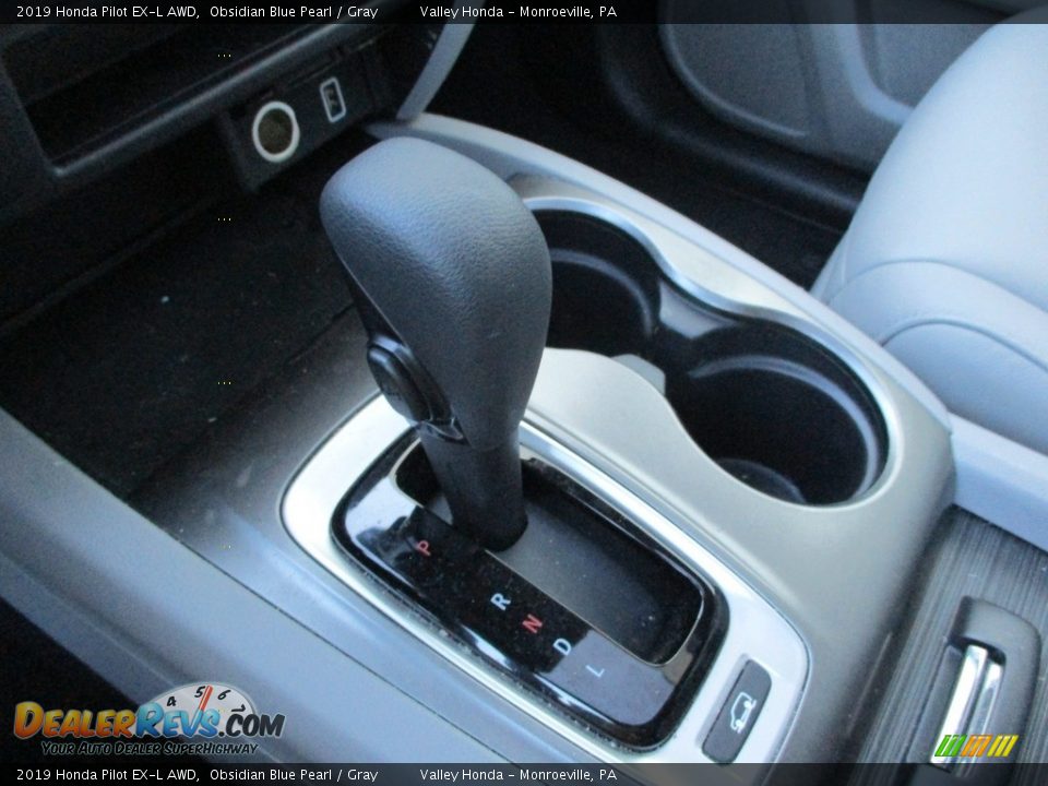 2019 Honda Pilot EX-L AWD Obsidian Blue Pearl / Gray Photo #18