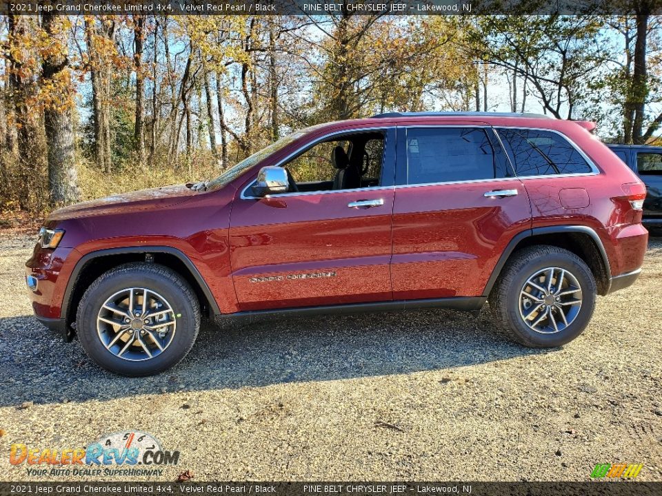 2021 Jeep Grand Cherokee Limited 4x4 Velvet Red Pearl / Black Photo #4