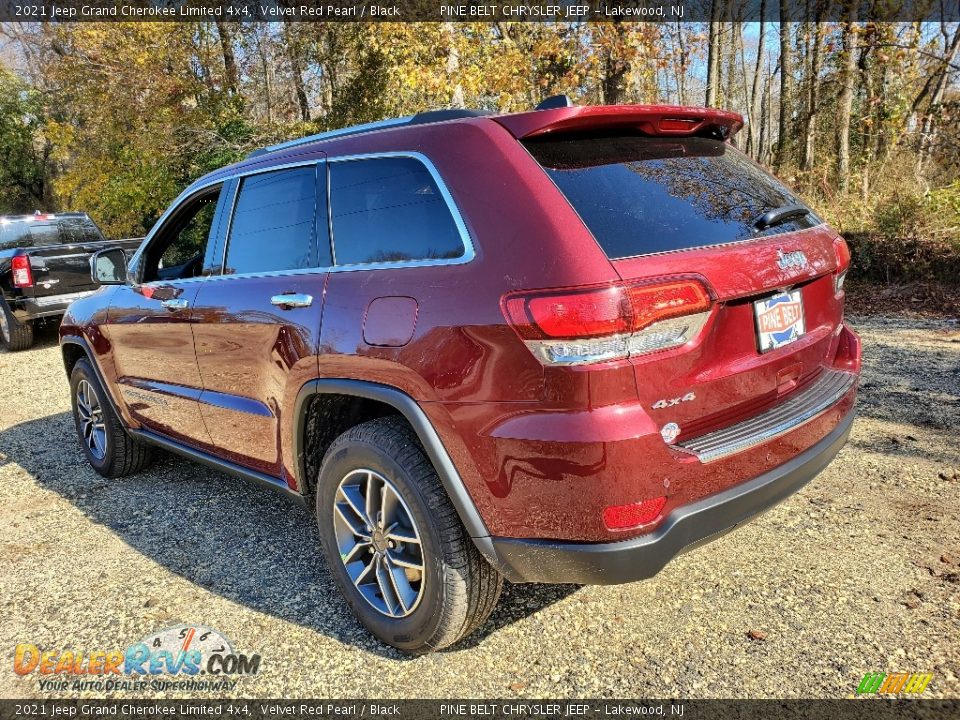2021 Jeep Grand Cherokee Limited 4x4 Velvet Red Pearl / Black Photo #6