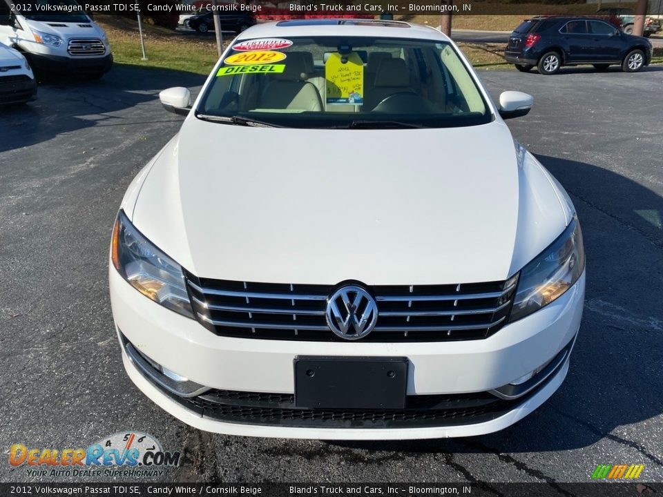 2012 Volkswagen Passat TDI SE Candy White / Cornsilk Beige Photo #3