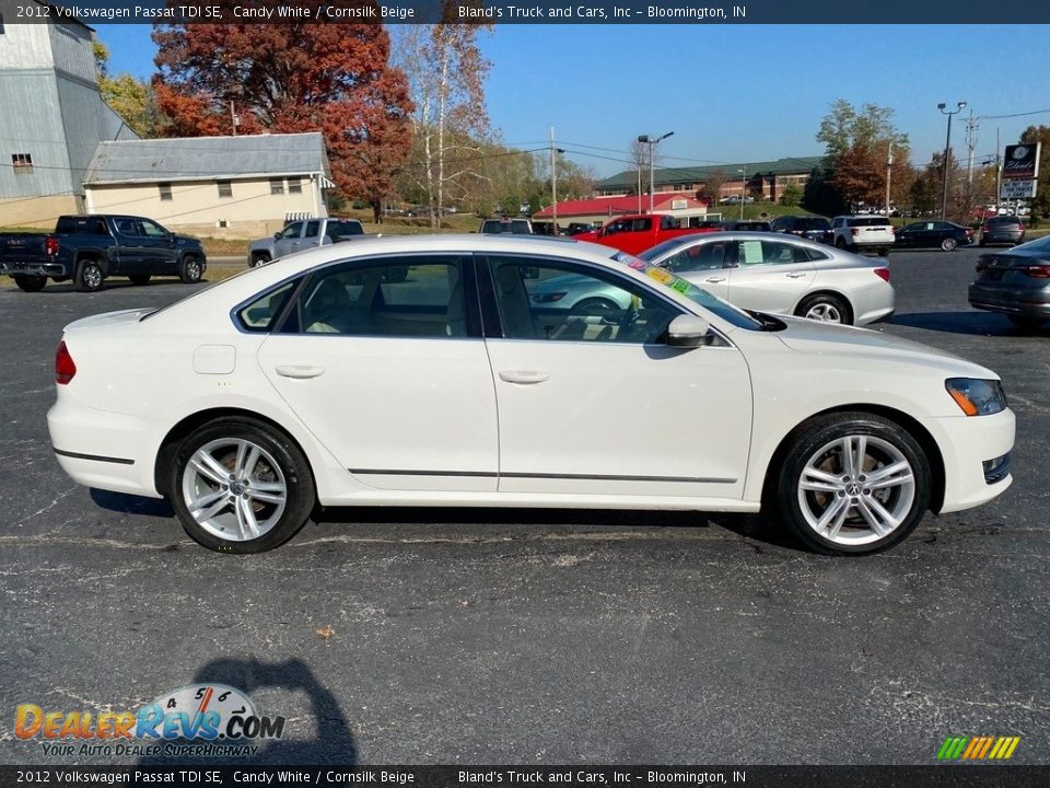 2012 Volkswagen Passat TDI SE Candy White / Cornsilk Beige Photo #5