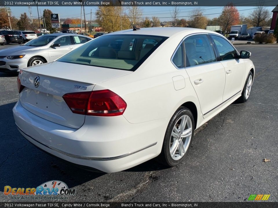 2012 Volkswagen Passat TDI SE Candy White / Cornsilk Beige Photo #6